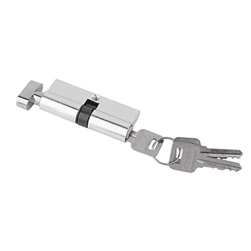 Cerradura de cilindro de aluminio de 70 mm con 3 llaves 5