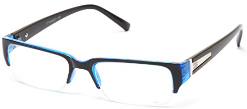 Newbee Fashion - IG Unisex Clear Lens Sleek Half Frame Slim Temple Fashion Glasses