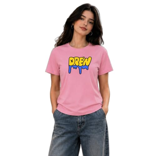 Image of Amazon Brand - INKAST Women Graphic Printed T-Shirt | Round Neck | Regular Fit | (Cotton Blend)