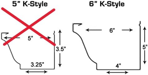 6" K‑Style Gutter Guard – Contractor‑Grade Leaf Protection | Cut‑to‑Fit with Scissors | Easy DIY Installation | Made in USA | 50 pcs, 150 Feet Total