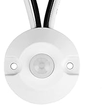 Facon 12V DC PIR Motion Sensor Switch, Use with Strip Lights, LED Lights, Incandescent and Halogen BulbsWhite