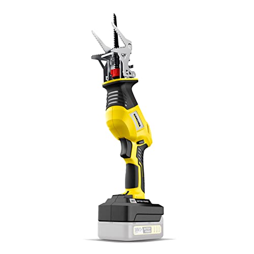 Kärcher Sierra de podar batería PGS 4-18 de 18 V para ramas de hasta 8 cm, soporte de rama desmontable, compatibilidad con batería Kärcher de 18 V