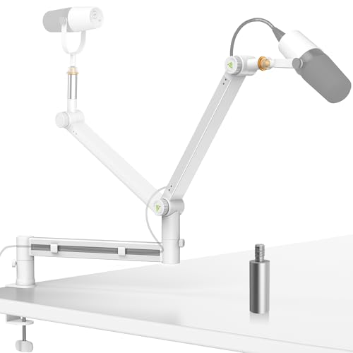 AA AUDIO ACCESSORY �}�C�N�A�[�� ���[�v���t�@�C�� �Ɖ������b�h �d���}�C�N�Ή��݌v �}�C�N �A�[�� �ő�ω׏d3kg �M�A�@�\�ɂ�艺����h�� Shure SM7B/SM7dB/MV7+ Blue Yeti HyperX �R���f���T�[�}