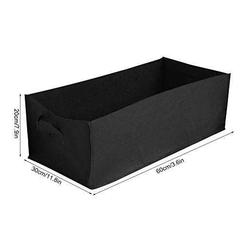 Migong Grow Bags, 60X30X20Cm Double Handle For Use In Balcony Garden Or Other Places At Home Fabric Pots, Good Air Permeability Non Woven Planting Bags, For Growing Vegetables, Strawberries Herbs #TOP7
