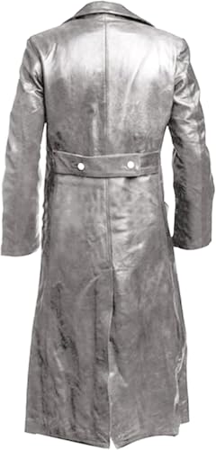 DGHM-JLMY Mens Solid Color Long Trench Coat Vintage Classic Long Windbreaker Steampunk Gothic Jacket Overcoat4