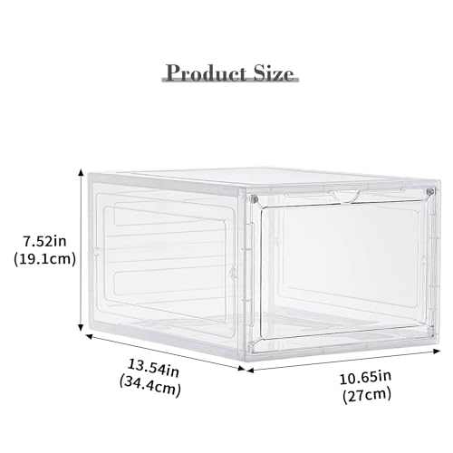 LXLXXL 18 Pack Storage Bins with Lids, 19 Qt Stackable Clear Storage Box by LXLXXL - Used condition - Image 3