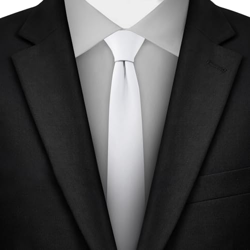 Image of Jacob Alexander Ultra Skinny 1.5 inch Men's Solid Necktie