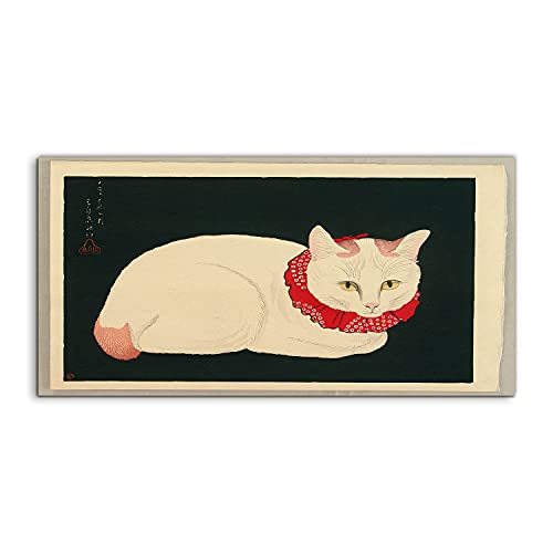 Tableau en acrylique haut de gamme Japan cat art de Coloray 120x60cm éclat visuel et design moderne