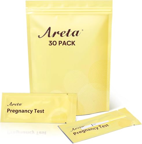 Areta 30 Pregnancy Test Strips: Accurate Kit for Rapid Results | 30 Pack hCG Tests