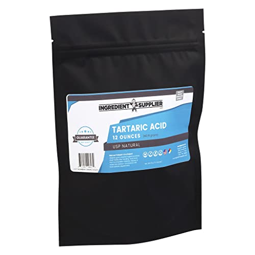 Pure Tartaric Acid - 12 Oz. - USP Food and Pharmaceutical Grade - Highest Purity