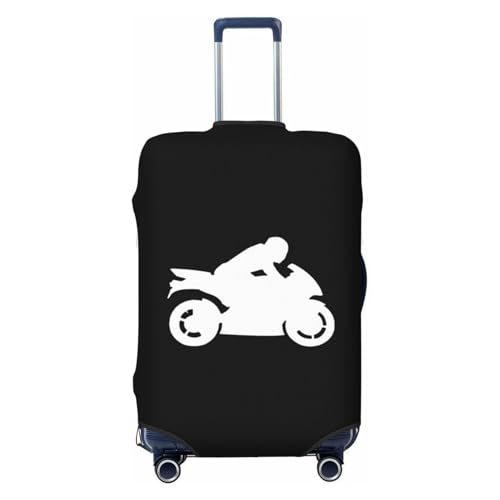 Motorcycle Travel Luggage Cover Suitcase Protector Fits 29-32 Inch Case(Black,XL)