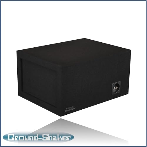 Image of 30HZ Reinforced Competition Single Ported Sub Box Sub Woofer Enclosure Speaker Box Car Audio Subwoofer Ground Shaker Box Ground-Shaker (Black, 10 inch)
