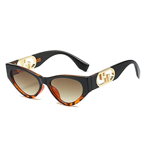 Petites lunettes de soleil léopard la touche sexy et mystérieuse pour dame