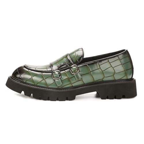 Mocassins à plateforme homme chaussures classiques de loisirs à double boucle