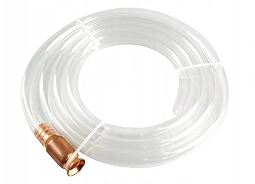 Autoadescante: tubo pompa per il travaso di liquidi. Tubo trasparente con circa 187 cm di lunghezza, con valvola autoadescante