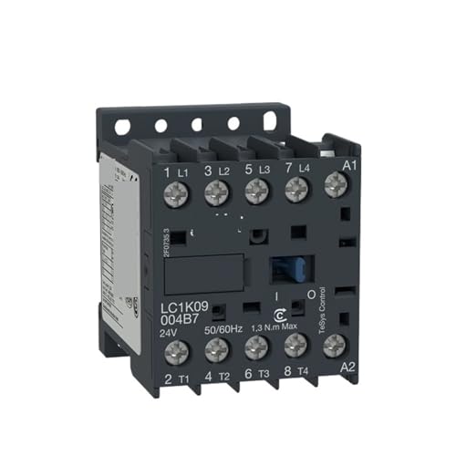 Contacteur à quatre pôles LC1K09004B7 4NO avec bobine basse tension 24V