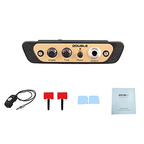 Micro Cajon Box Drum Preamp Pickup HUIOP DOUBLE CJ01L avec Jack 1/4