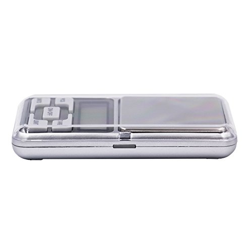 Mini Balança Digital de Bolso e Alta Precisão 0,1g Até 500g com função tara e design premium
