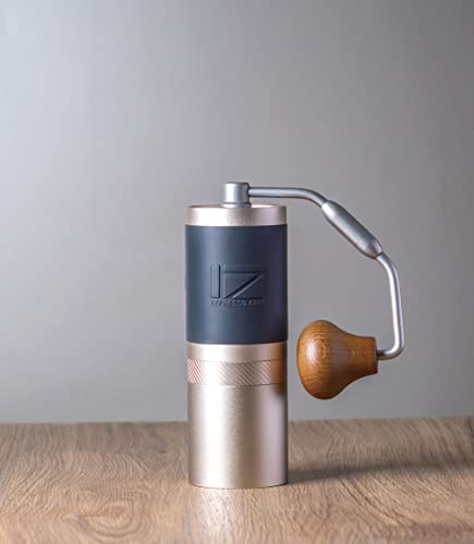 1Zpresso Jx S Manual Coffee Grinder Silver With Assembly Stainless Steel Conical Burr - Numerical Internal, Foldable Handle Adjustable Setting, Faster Grind Efficiency To Coarse For Filter #TOP2