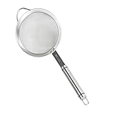 DECHOUS Filter Nuss Zauberstab Dinkel Maschine Kochgeschirr Sieb Mehl Pfannkuchen Sirup Nicht Brot Plätzchen Bratpfanne Edelstahl 304 Silver
