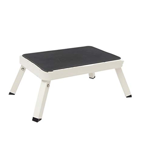 Escabeau portable robuste avec marches larges et cadre pliant