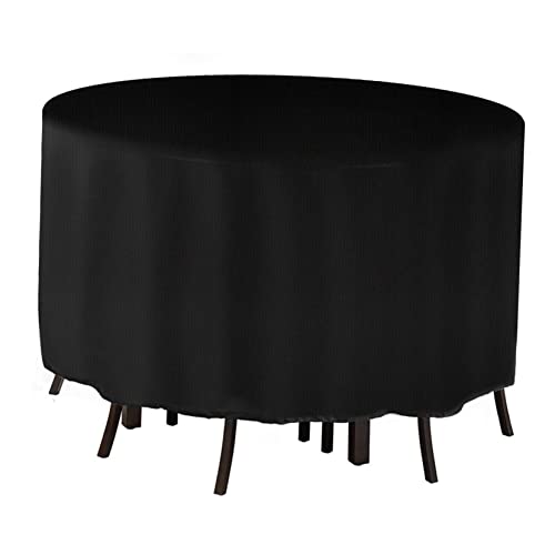 Housse table ronde jardin imperméable bâche mobilier extérieur 185cm