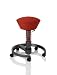 Produktbild SWOPPER CLASSIC 3D-Aktiv-Bürostuhl Hocker Sitzpolster Normal, Farbe ferraro-rot, Fussring mit Speedrollen, Feder MEDIUM, Basis Anthrazit, Federfarbe rot