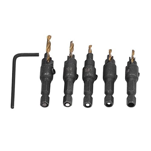 Countersink Drill, Countersink Drill Bits 5-12 Mm Wide Use HSS for Wood