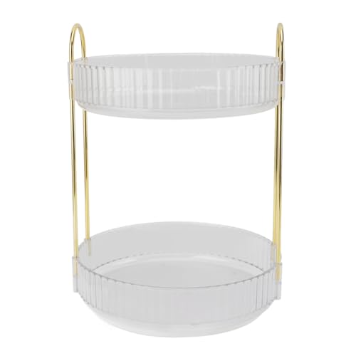 Support de rangement de maquillage transparent pour coiffeuse ordonnée
