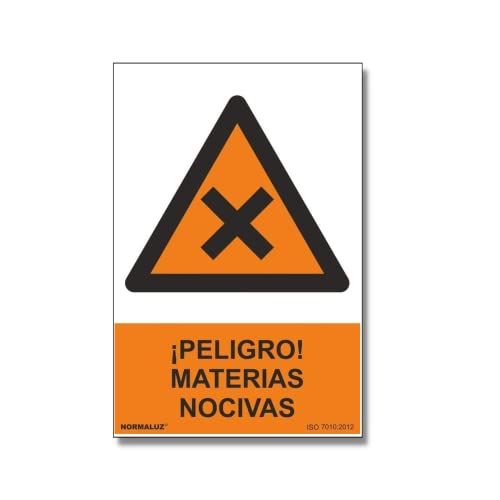 Señal ¡Peligro! Materias Nocivas Con Tintas Uv | Adhesivos De Vinilo - 150 X 200 Mm En Oferta Normaluz Rd35640 - Señal Adhesiva ¡Peligro! Materias Nocivas Adhesivo De Vinilo 15X20 Cm Con Cte, Ripci