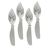 TOPBATHY 4 Stücke Käsestreicher Käse Buttermesser Legierung Butterstreicher Messer Für Wurstplatten Vorspeisen Gewürze