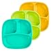 Re-Play Divided Plates, Aqua, Green, Sunny Yellow, 3-Count