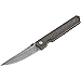 Boker Plus 01BO291 Kwaiken Flipper Folding Knife with 3-1/2 Straight Edge Blade, Black