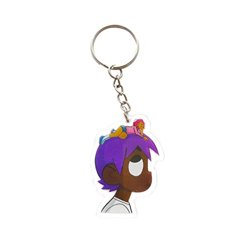 Lil-Rap-Uzi-Music-Vert Keychains Acrylic Transparent Keyrings Hanging Ornament Decoration Phone Case Lanyards Souvenir Gifts