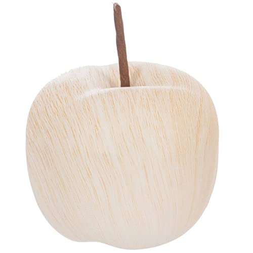Atmosphera - Pomme déco - céramique et Effet Bois - D9-5 cm