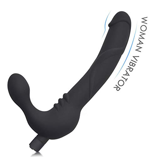 Vibrating Strapless Strap On Dildo Vibrator Silicone Usb Rechargeable Female Clitoris Stimulate G-Spot Massager Adult Sex Toys For Lesbian And Women #TOP8