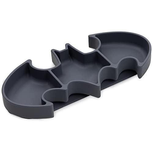 Bumkins Dc Comics Silicone Grip Dish Suction, Divided & Baby Toddler Plate, Bpa Free, Microwave Dishwasher Safe, Batman #TOP6