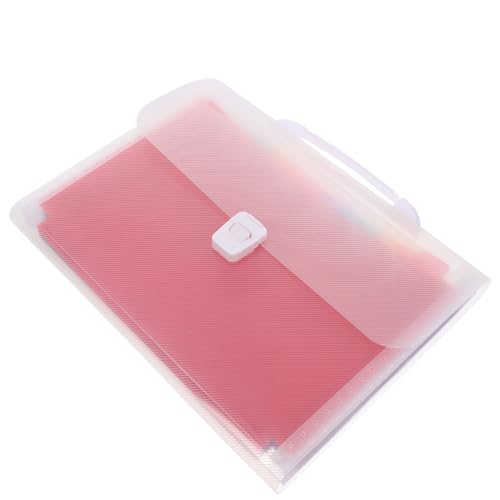 Angoily 拡張アコーディオンファイルフォルダー 多収納ボタン留め 書類整理オーガナイザー オフィス 家 学校用ドキュメントケース