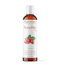 Rosehip Oil Refined 4 fl. oz. Cold Pressed, 100% Pure & Natural Carrier for Skin, Face, Body, and Hair Moisturizing. Great for DIY Creams, Lotions, and Lip Balms