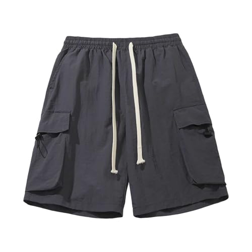Pantalones Cortos Running Hombre - Pantalones cortos de trabajo de secado rápido para hombre holgados de cinco minutos de nailon con bolsillo para exteriores modelos de cuatro bolsillos pantalones