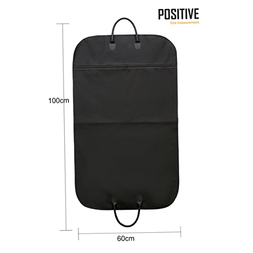Portable Foldable Garment Bag for Business Suits Waterproof Suit Cover Hanging Hook Travel-Friendly Clothes Bag for Men Black2