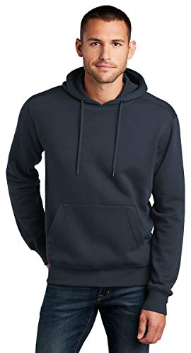 District Perfect Weight Fleece Hoodie DT1101 2XL New Navy