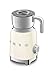Produktbild Smeg, Multifunktions MFF01CREU, Milchaufschäumer, mit Induktionssystem, 6 voreingestellte Programme, eine manuelle Funktion, 600 ml abnehmbare Karaffe, Messkappe, integrierte Kabeltrommel, 500W, Creme
