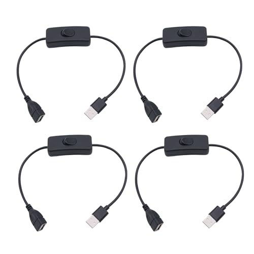 4Pcs Inline Cord Switch, AC120V 1A On/Off LED Light Switch Controller Suitable for Bedroom Table Lamps LED Desk Lights