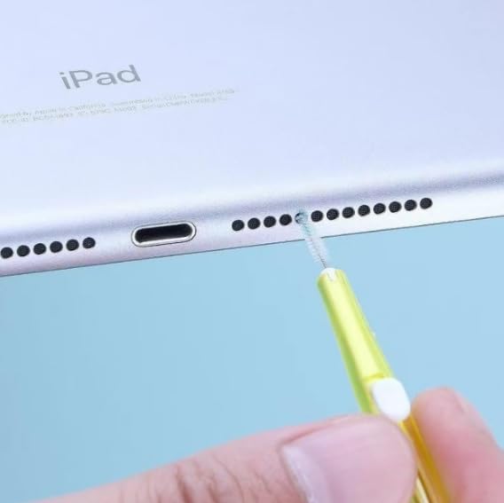 Phone Mini Cleaning Brush Kit, Anti-Clogging Nylon Cleaner for Phone Speaker and Receiver, Dual Side Multifunctional Cleaning Tool Compatible with Airpods, iPhone, Keyboard, Car Vent - 5 Pcs