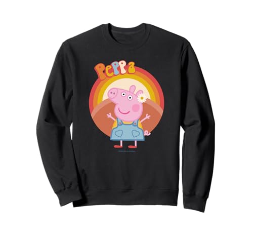 Sweatshirt Peppa Pig Overalls Outfit anti-irritation en molleton doux pour enfant