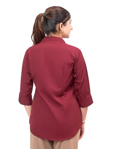 Image of ESTA Women 3 /4 Sleeve Stylish Western Official Formal Shirts Regular fit Shirts for Women