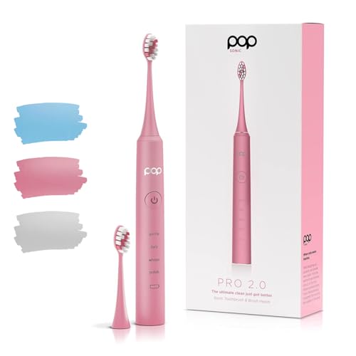 Pop Sonic Pro 2.0 Electric Toothbrush (Pink) Rechargeable Sonic T...