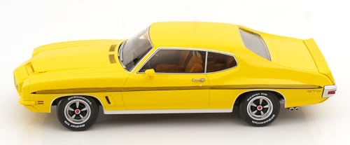 Pontiac Lemans GTO Amarillo 1972 a escala 1:18 miniatura 3