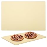 tonchean Pietra per pizza extra large per forno e grill, 60 x 40 cm, rettangolare, resistente, ideale per cuocere pizze grandi o 2 pizze personali
